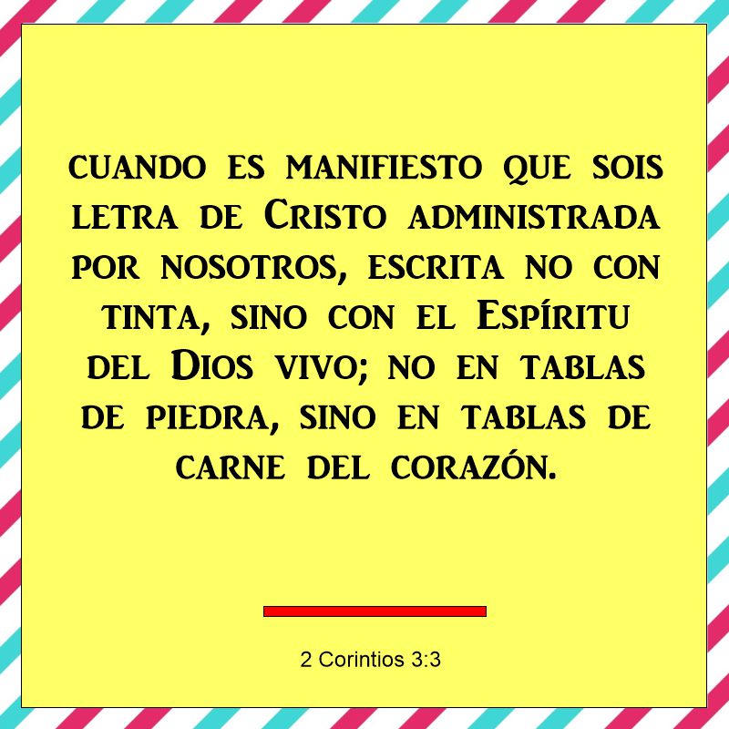 2 Coríntios 3:3