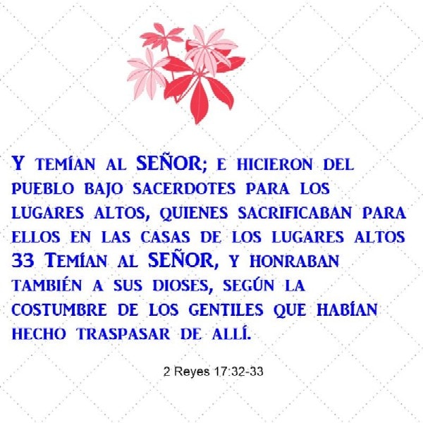 2 Reyes 17:32-33