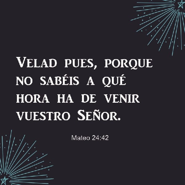 Mateo 24:42