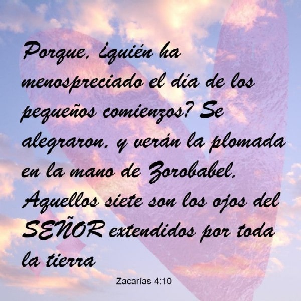 Zacarías 4:10