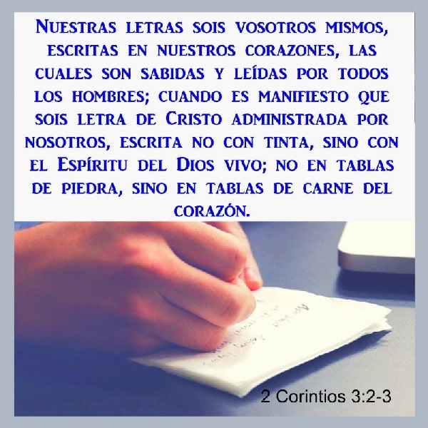 2 Coríntios 3:2-3