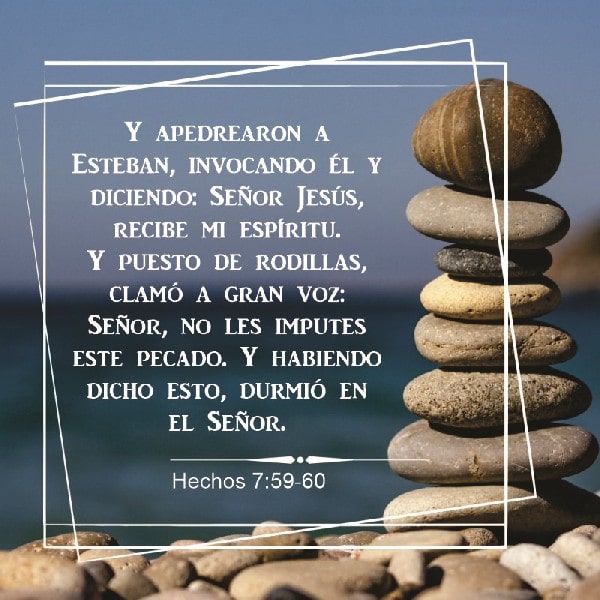 Hechos 7:59-60