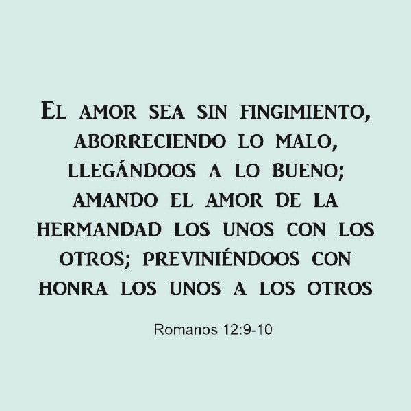 Romanos 12:9-10