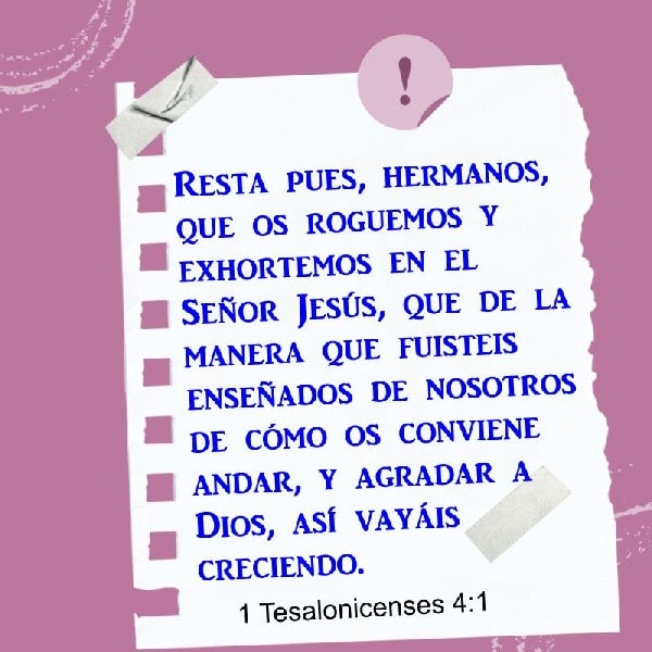 1 Tesalonicenses 4:1