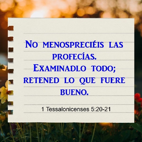 1 Tesalonicenses 5:20