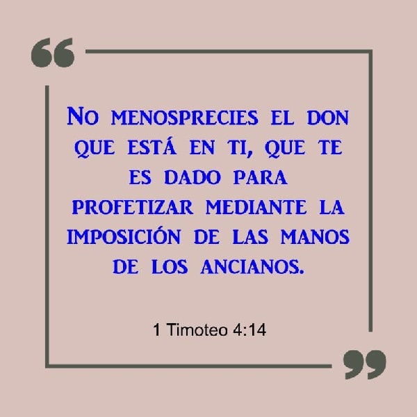 1 Timoteo 4:14