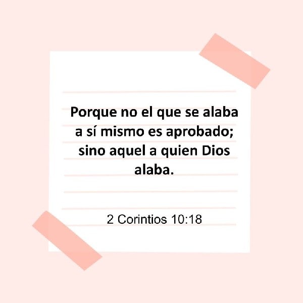 2 Corintios 10:18