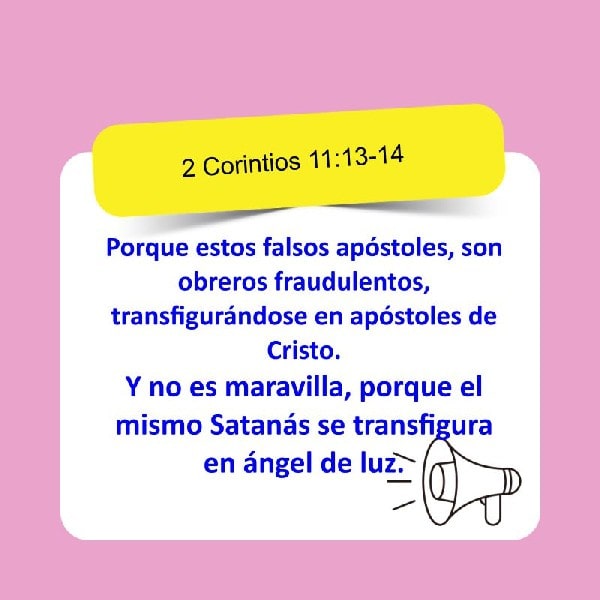 2 Corintios 11:13-14