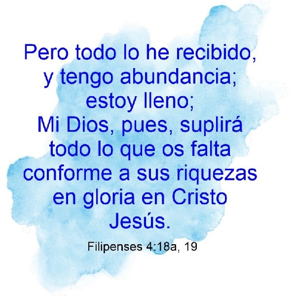 Filipenses 4:18a y 19