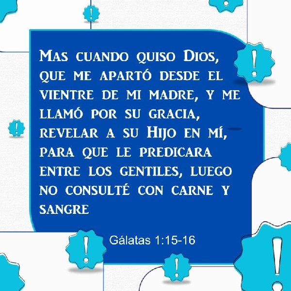 Gálatas 1:15-16