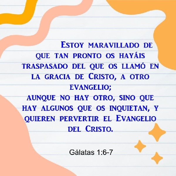 Gálatas 1:6-7