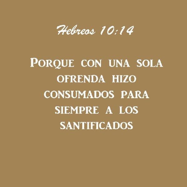 Hebreos 10:14