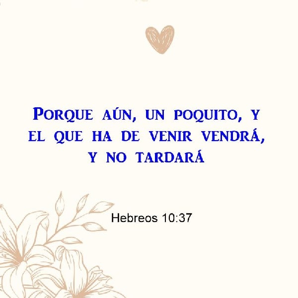 Hebreos 10:37