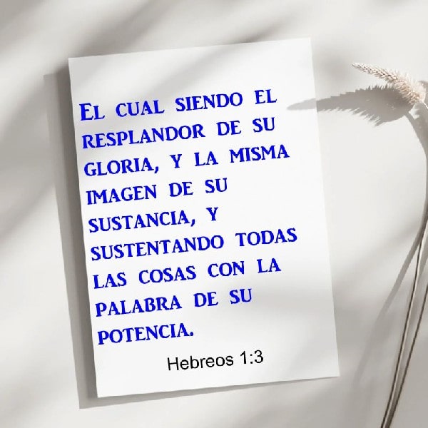 Hebreos 1:3