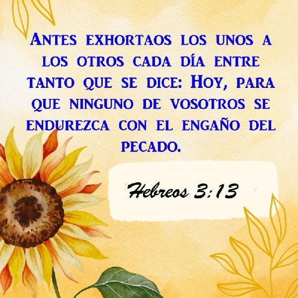 Hebreos 3:13