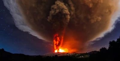 Erupción del volcán